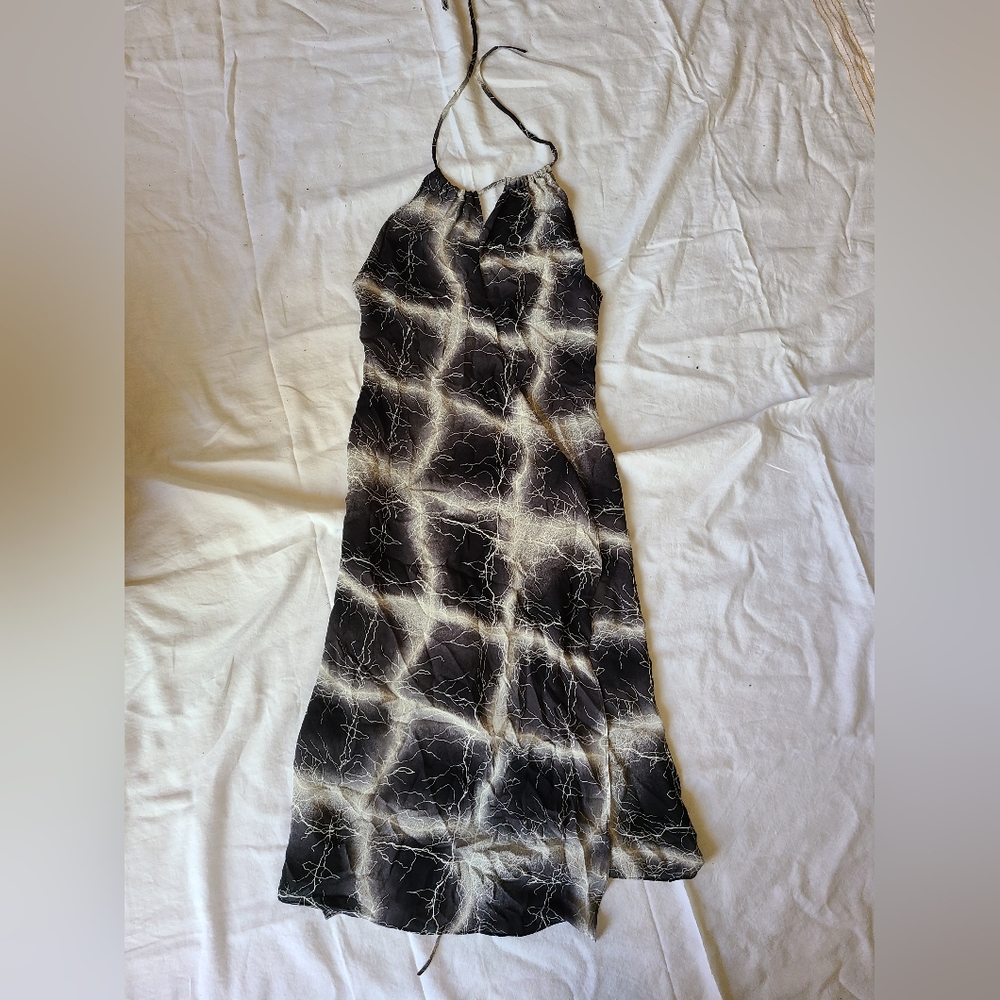 Diane vonFurstenberg silk wrap halter neck tie size 4 dress